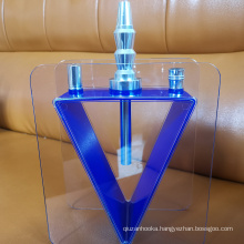 New design Acrylic Aluminum Hookah Shisha with led light Acrylic hookah